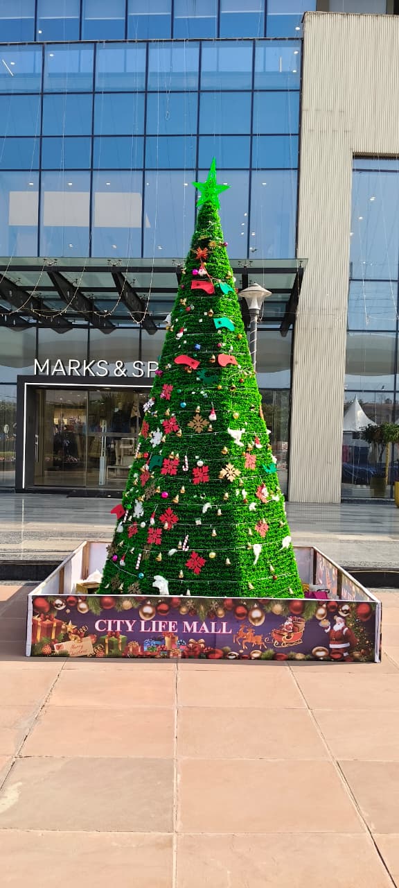 Christmas decorations at City Life Mall